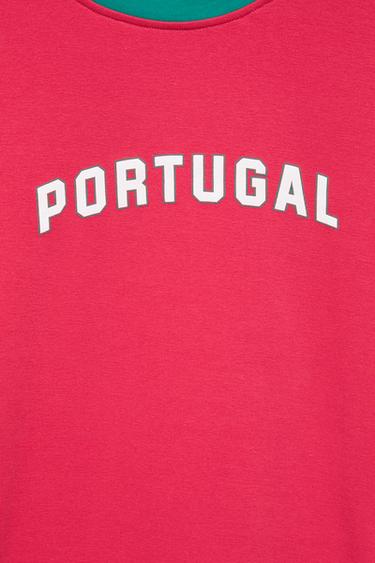 Slim-fit Portugal graphic T-shirt — Red 5